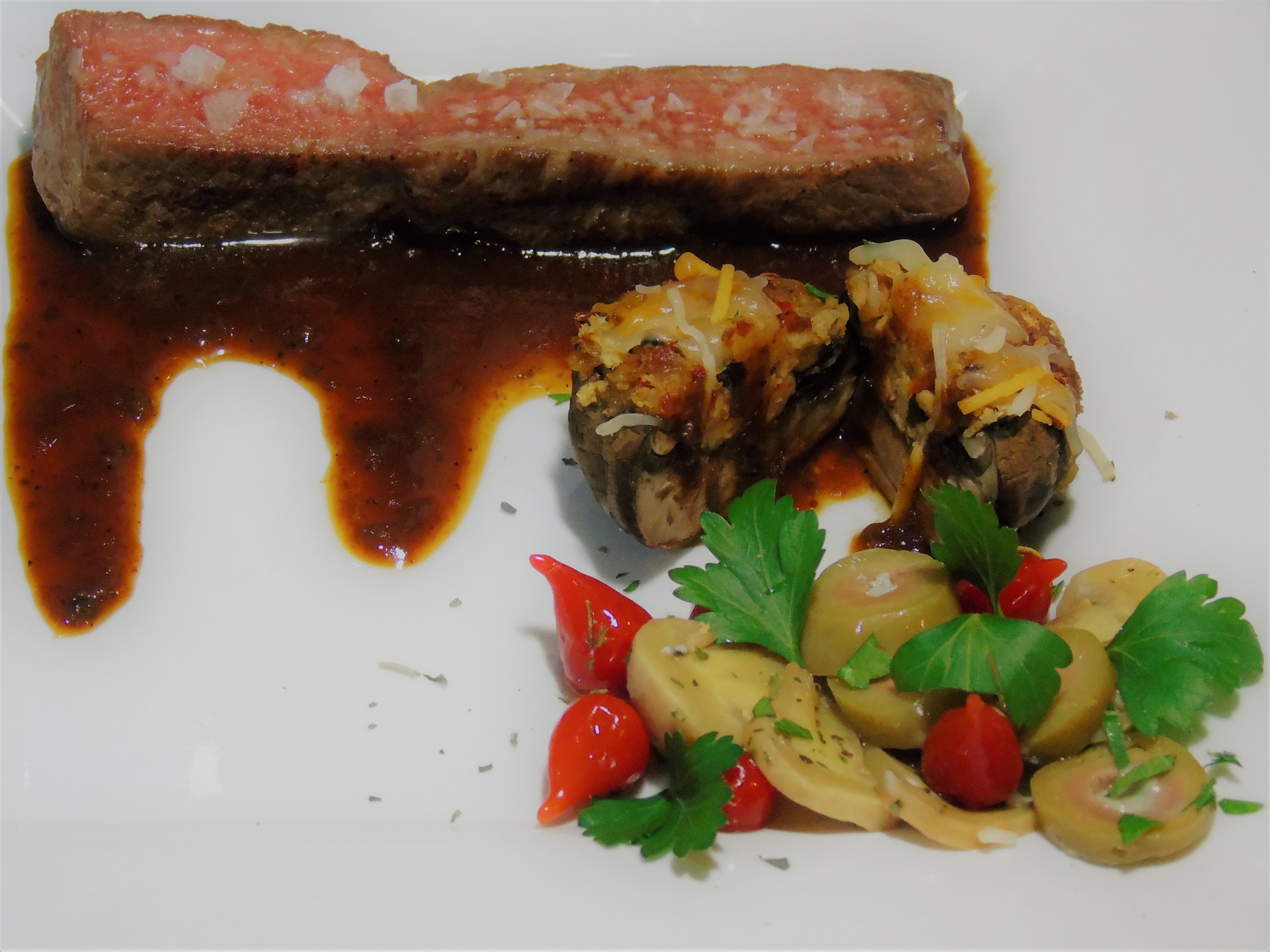 boneless rib_stuffed mushroom